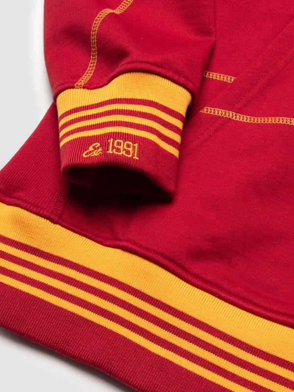 Tuskegee University 93 Frankenstein Hoodie Red/Gold Frankenstein Hoodie detail image