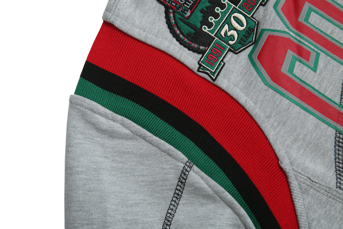 30th Anniversary FTP Compton Community College Frankenstein Stitched Hoodie MDH.Grey / Black Compton College Frankenstein Hoodie detail image