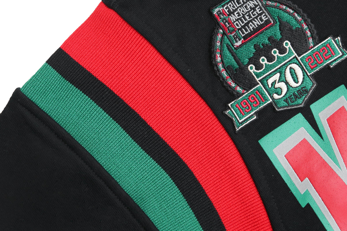 30th Anniversary FTP Malcolm X College Hoodie All Black Classic Hoodie detail image