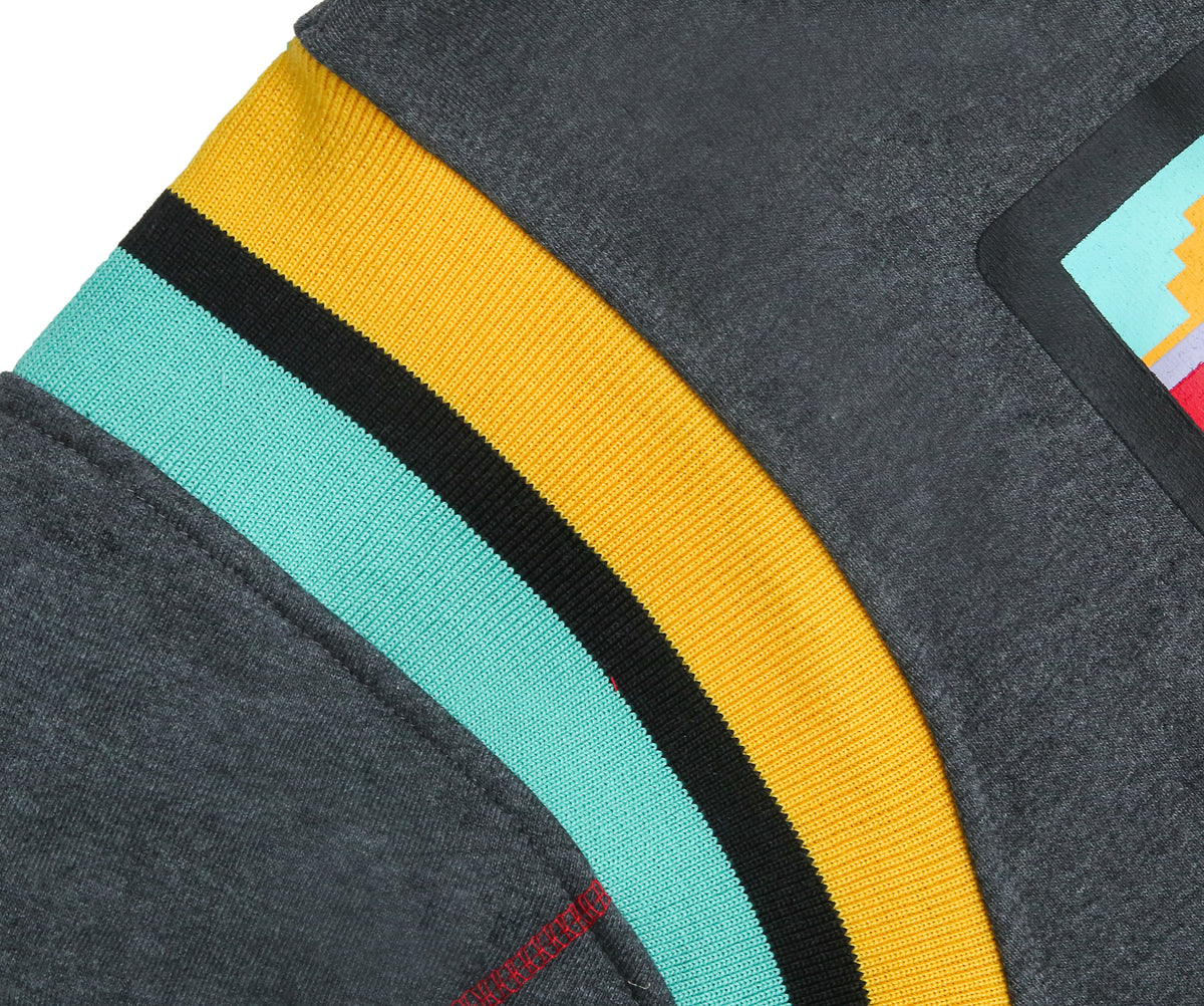 30th Anniversary AACA Frankenstein Stitched Hoodie Charcoal/Red Frankenstein Hoodie detail image