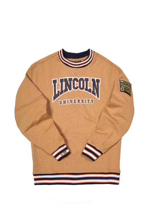 Lincoln University Classic '91 Crewneck Butter Rum Classic Crewneck white background product image