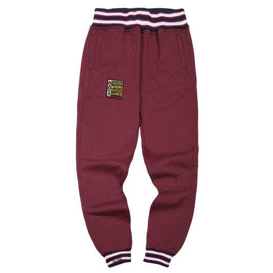 AACA Original '91 Sweatpants Red Heather - Navy Waistband Classic Sweatpants white background product image