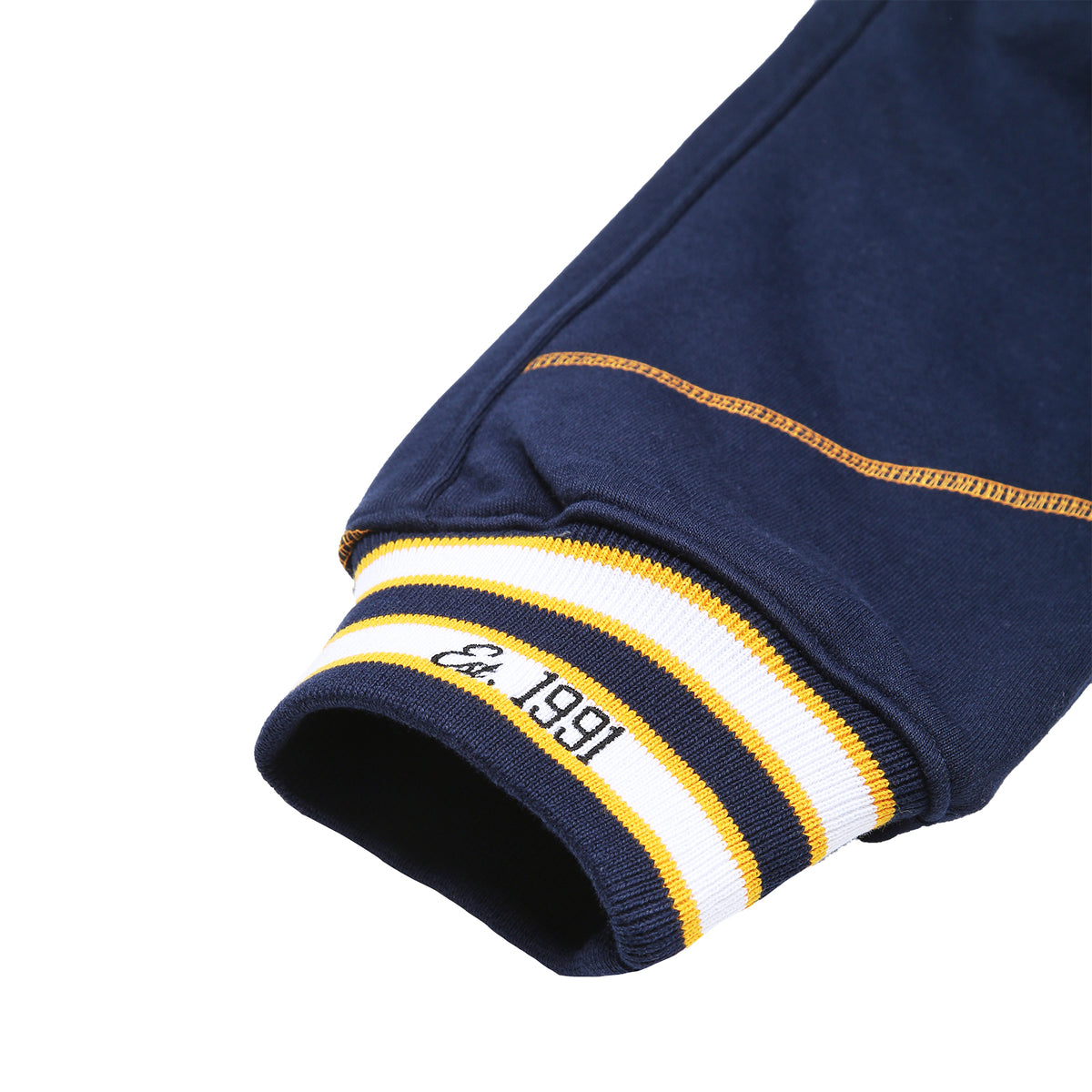 AACA Original '92 "Frankenstein" Stitched Sweatpants Navy/Gold Frankenstein Sweatpants detail image