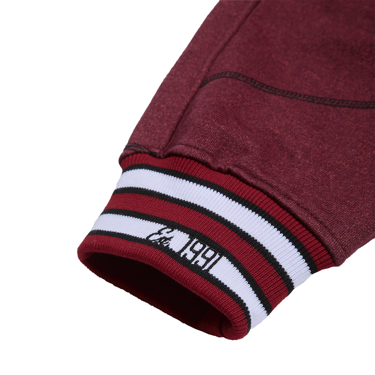 AACA Original '92 "Frankenstein" Stitched Sweatpants Red Heather/Black Frankenstein Sweatpants detail image