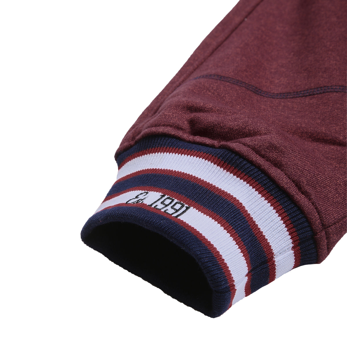 AACA Original '92 "Frankenstein" Stitched Sweatpants Red Heather / Navy Frankenstein Sweatpants detail image
