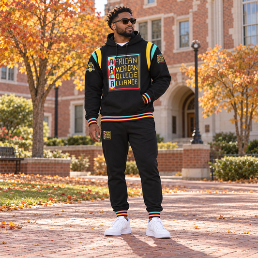 AACA Thanksgiving Gift Set — Black Hoodie + Joggers + White Tee