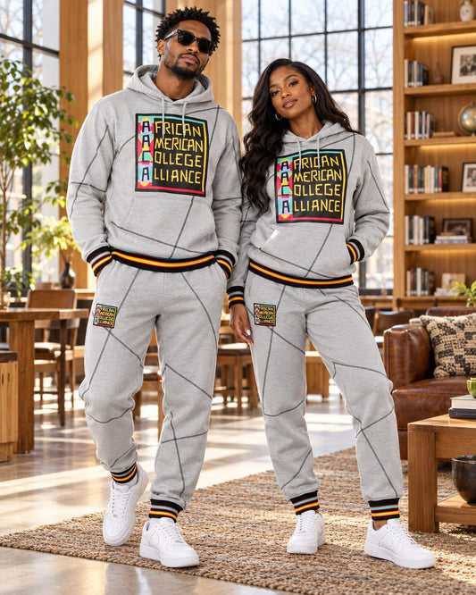 AACA Original 92 Frankenstein Stitched Hoodie MDH.Grey / Black + Joggers Set