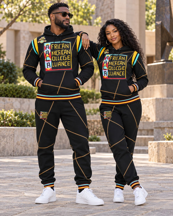 30th Anniversary AACA Frankenstein Stitched Hoodie Black/Gold + Joggers Set