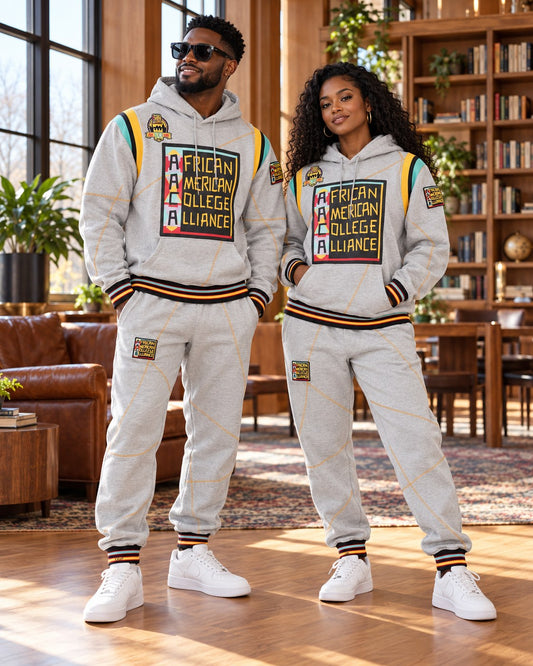30th Anniversary AACA Frankenstein Stitched Hoodie MDH.Grey / Gold + Joggers Set
