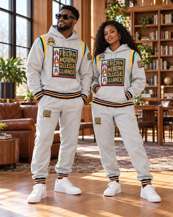 30th Anniversary AACA Frankenstein Stitched Hoodie MDH.Grey / Gold + Joggers Set