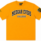 Medgar Evers College AACA Classic 91 T-Shirt Gold tee-ai-flatlay white background product image