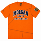 Morgan University Originals' AACA Classic T-Shirt Orange / Navy tee-ai-flatlay white background product image
