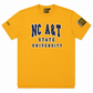 NC A&T State University AACA Classic 91 T-Shirt Gold tee-ai-flatlay white background product image