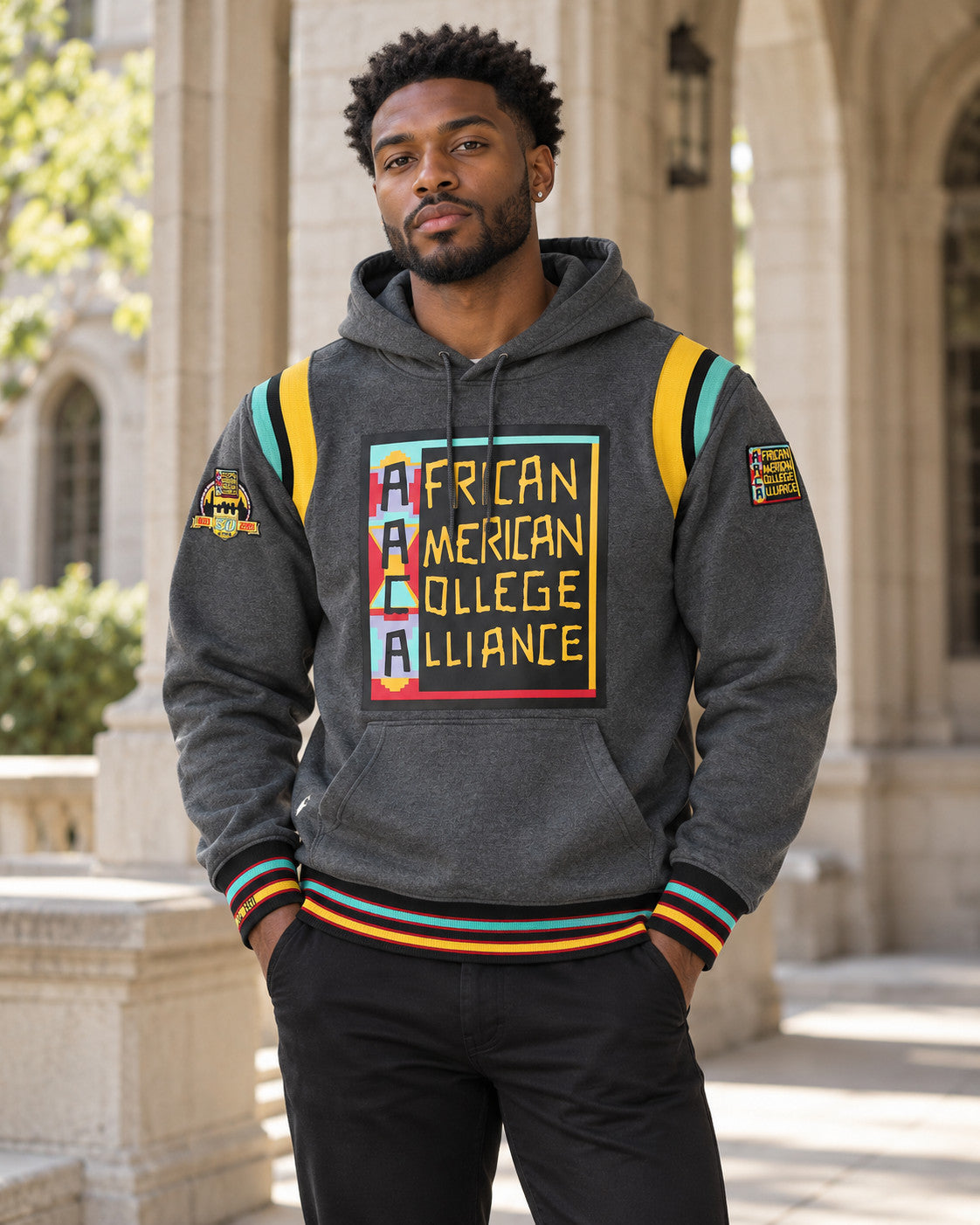 30th Anniversary FTP AACA Hoodie Charcoal Grey — alternative model styling
