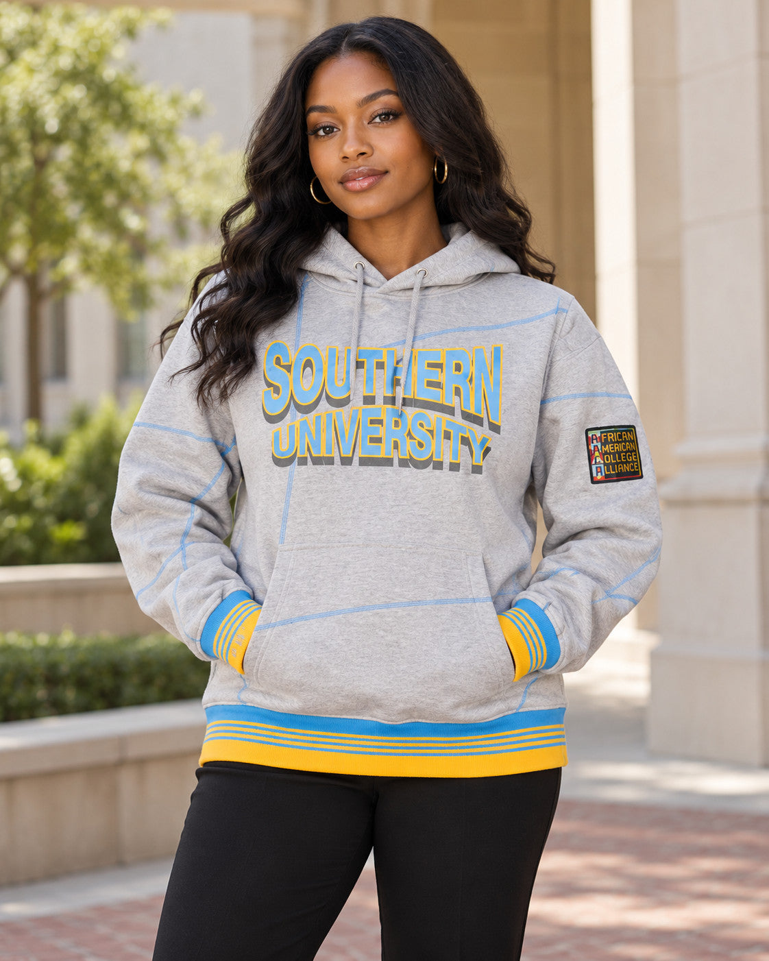 Southern University 93 Frankenstein Hoodie MDH.Grey / Carolina - AACA 30th Anniversary Special Edition — alternative model styling
