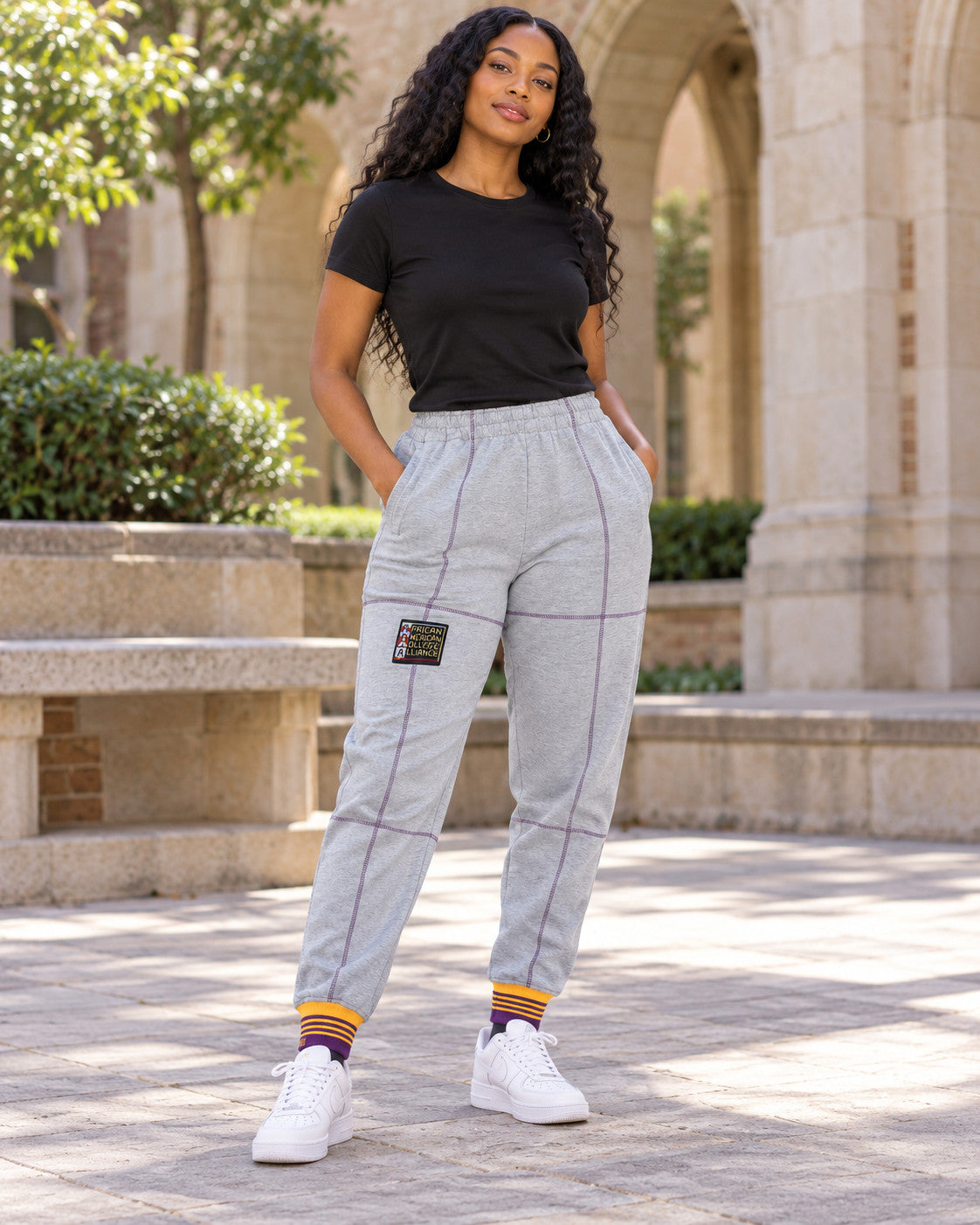 AACA Fresh 93 Frankenstein Jogger MDH.Grey / Purple / Gold — alternative model styling