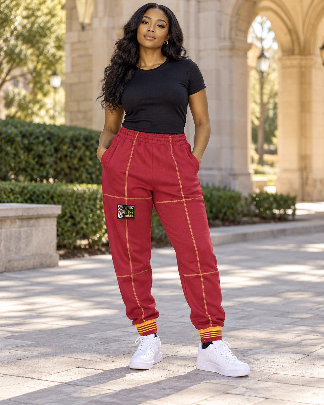 AACA Fresh 93 Frankenstein Jogger RED/GOLD — alternative model styling