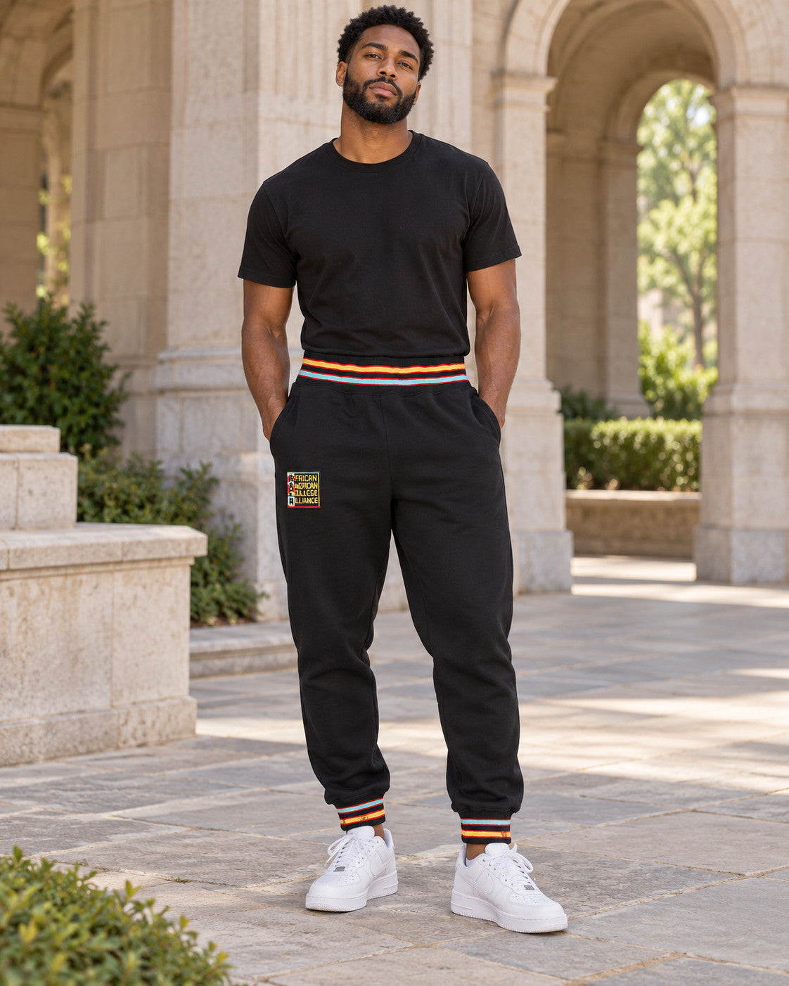 AACA Classic 91 Sweatpants Black — alternative model styling