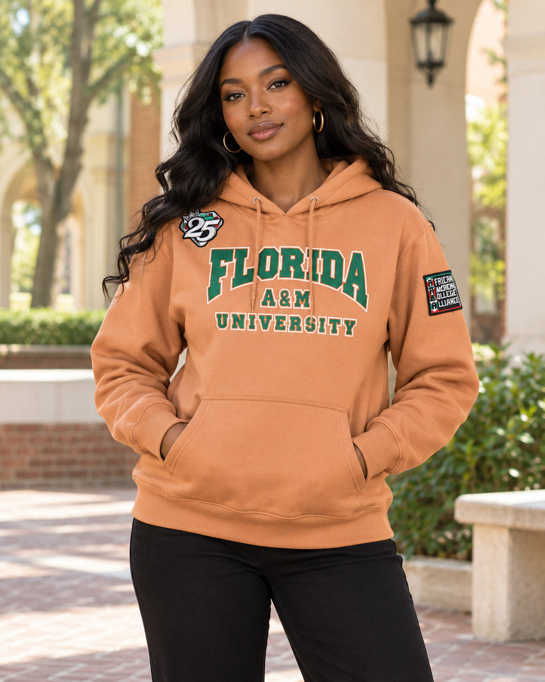 AACA Lite Florida A&M Hoodie — Butterrum | Lightweight, Smaller Fit alternative model styling