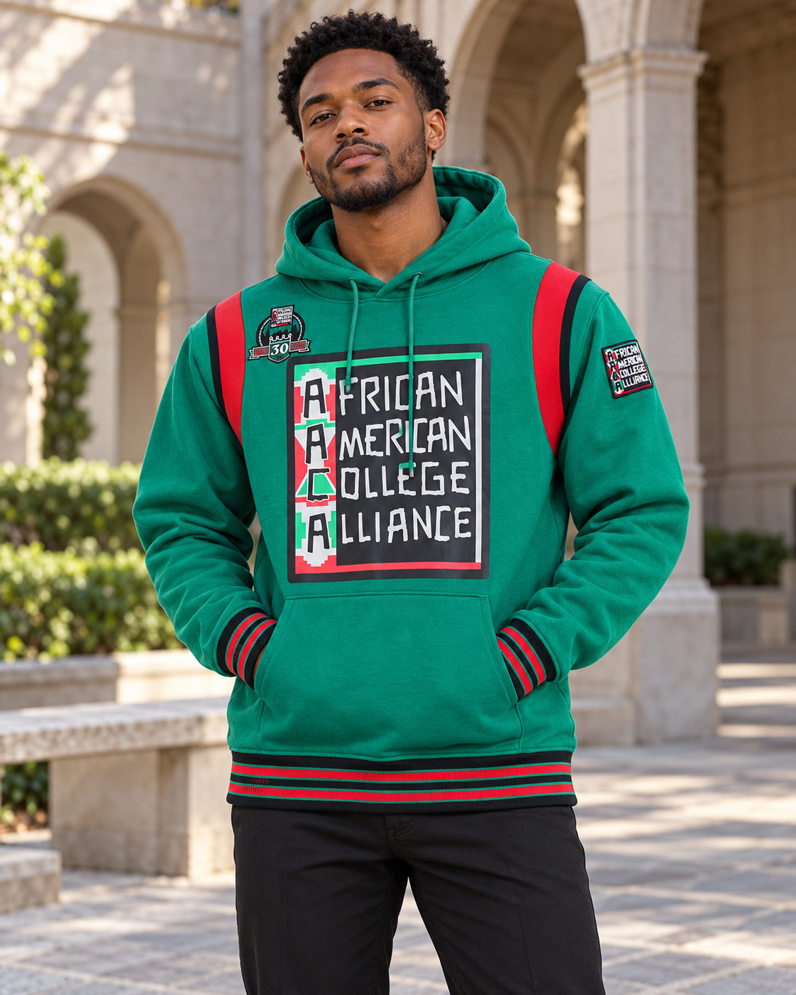 30th Anniversary FTP AACA Hoodie Kelly Green — alternative model styling