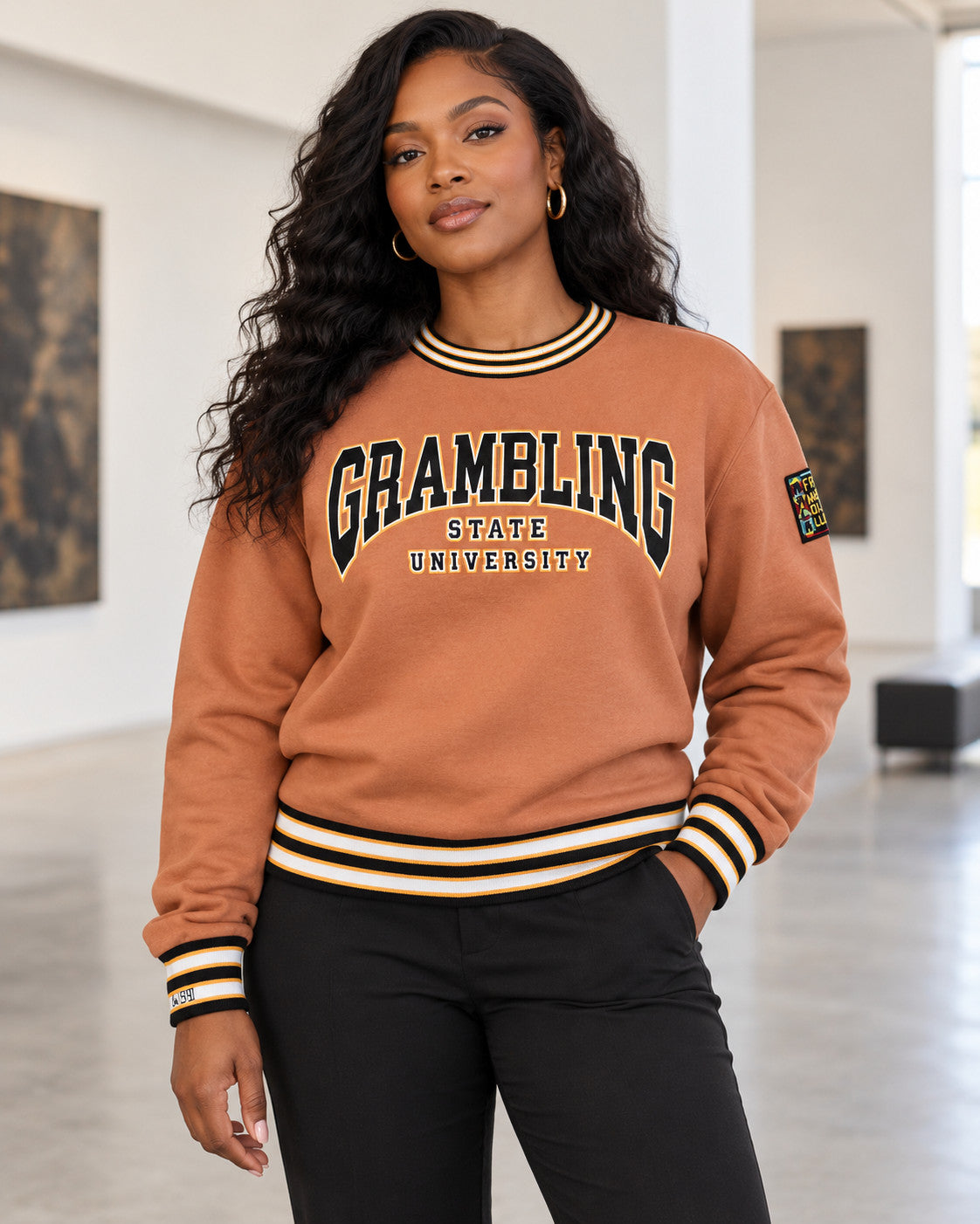 Grambling State University Classic '91 Crewneck Butter Rum