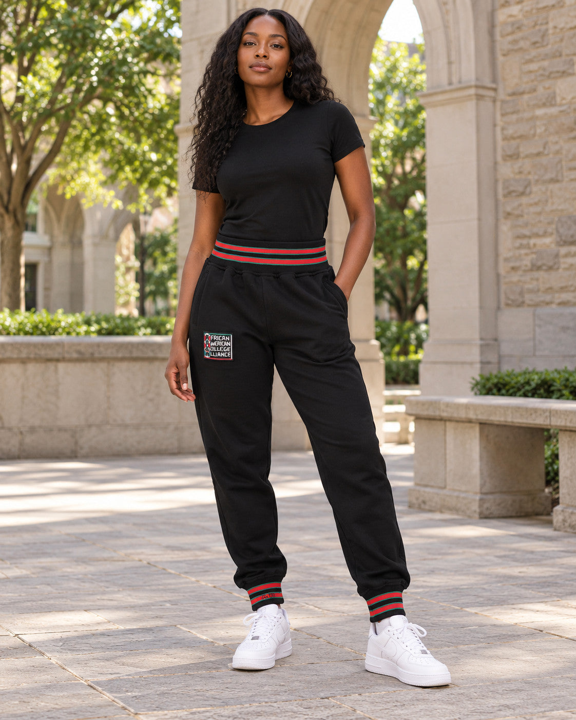 FTP AACA Classic '91 Sweatpants Black — alternative model styling
