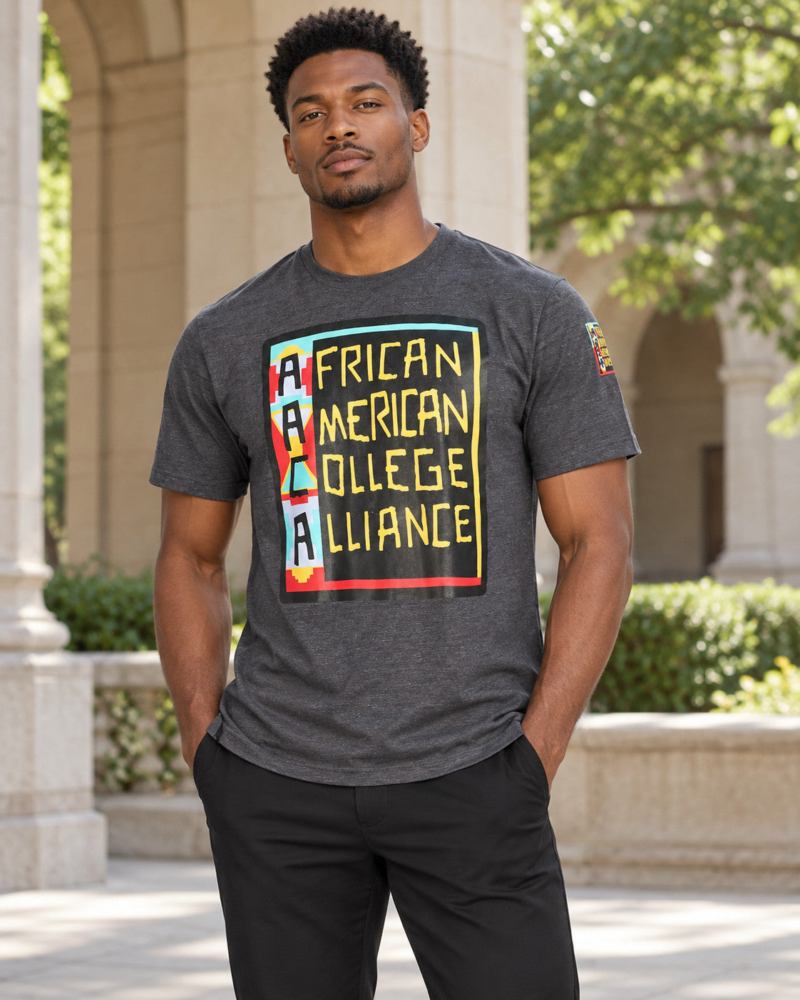 AACA Classic 91 T-Shirt Charcoal — alternative model styling