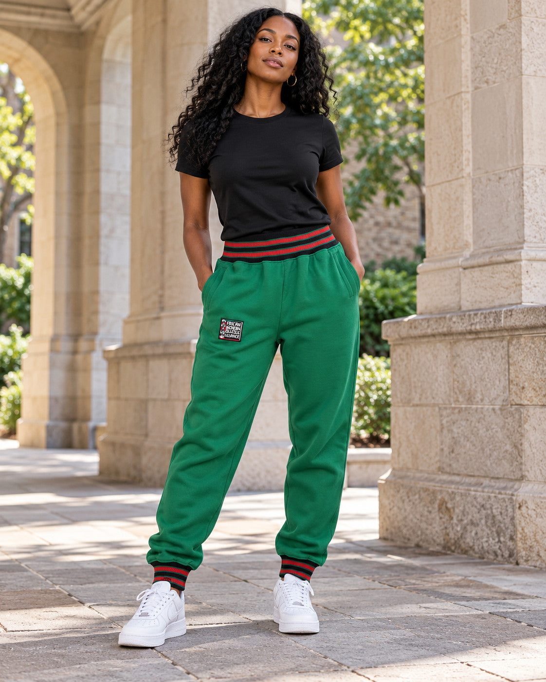 FTP AACA Classic 91 Sweatpants Kelly Green — alternative model styling