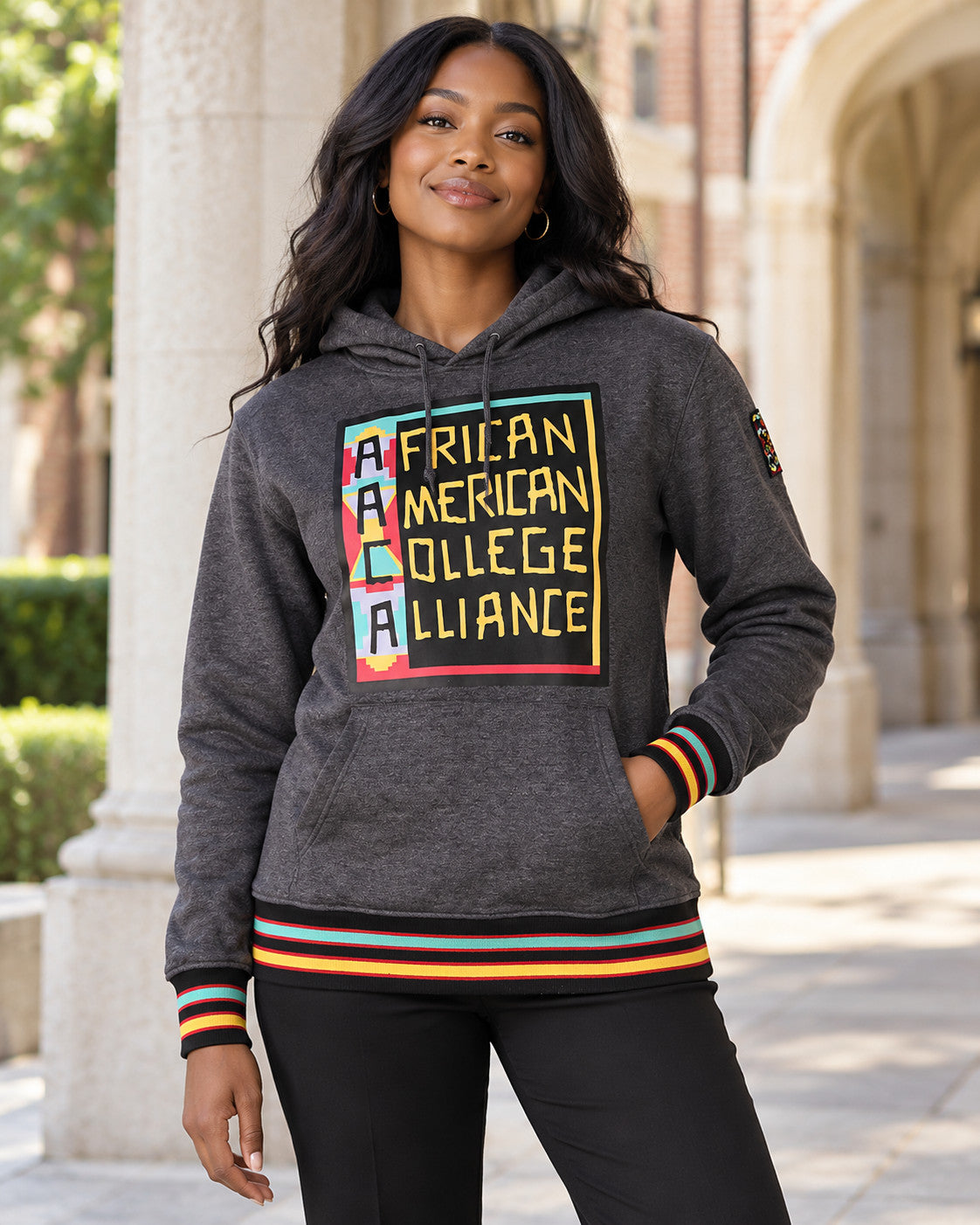 AACA Classic 91 Hoodie Charcoal Grey — alternative model styling
